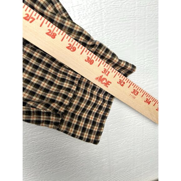 ABERCROMBIE & FITCH Mens Plaid Striped Cotton Long Sleeve Dress Shirt size L - Picture 9 of 16